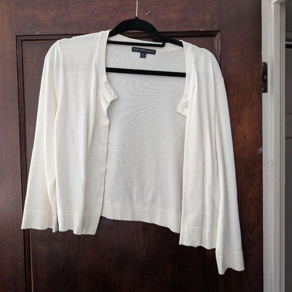 Brooks Brothers White Cardigan or Shrug Size XL